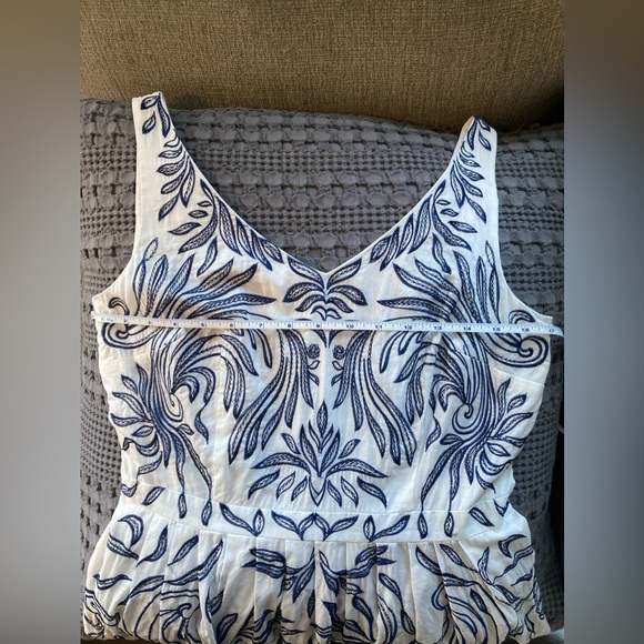 ANTONIO MELANI White and Blue Sundress GUC size 6 - Picture 7 of 11